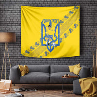 Personalised Ukraine Football Tapestry Glory to Ukrainian