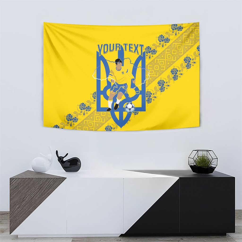 Personalised Ukraine Football Tapestry Glory to Ukrainian