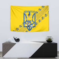Personalised Ukraine Football Tapestry Glory to Ukrainian
