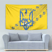 Personalised Ukraine Football Tapestry Glory to Ukrainian
