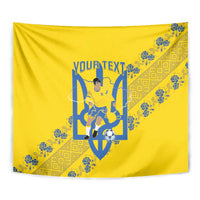Personalised Ukraine Football Tapestry Glory to Ukrainian