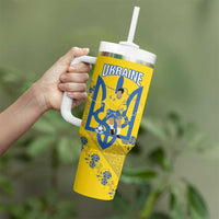 Personalised Ukraine Football Tumbler With Handle Glory to Ukrainian