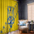 Personalised Ukraine Football Window Curtain Glory to Ukrainian