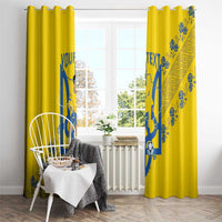 Personalised Ukraine Football Window Curtain Glory to Ukrainian