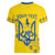 Personalised Ukraine Football Women V-Neck T-Shirt Glory to Ukrainian