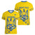 Personalised Ukraine Football Women V-Neck T-Shirt Glory to Ukrainian
