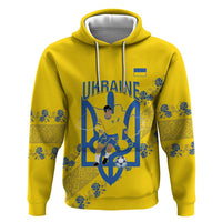 Personalised Ukraine Football Zip Hoodie Glory to Ukrainian