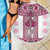 Ukraine Beach Blanket Traditional Braided Rope Belt Pink Folk Pattern