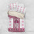 Ukraine Bedding Set Traditional Braided Rope Belt Pink Folk Pattern