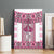 Ukraine Canvas Wall Art Traditional Braided Rope Belt Pink Folk Pattern