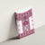 Ukraine Canvas Wall Art Traditional Braided Rope Belt Pink Folk Pattern