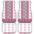Ukraine Car Mats Traditional Braided Rope Belt Pink Folk Pattern