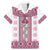 Ukraine Family Matching Mermaid Dress and Hawaiian Shirt Traditional Braided Rope Belt Pink Folk Pattern