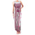 Ukraine Family Matching Tank Maxi Dress and Hawaiian Shirt Traditional Braided Rope Belt Pink Folk Pattern