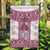 Ukraine Garden Flag Traditional Braided Rope Belt Pink Folk Pattern