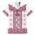 Ukraine Hawaiian Shirt Traditional Braided Rope Belt Pink Folk Pattern