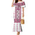 Ukraine Mermaid Dress Traditional Braided Rope Belt Pink Folk Pattern
