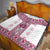 Ukraine Quilt Traditional Braided Rope Belt Pink Folk Pattern