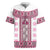 Ukraine Rugby Jersey Traditional Braided Rope Belt Pink Folk Pattern