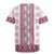 Ukraine Rugby Jersey Traditional Braided Rope Belt Pink Folk Pattern