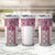 Ukraine Tumbler Cup Traditional Braided Rope Belt Pink Folk Pattern