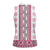 Ukraine Women Sleeveless Polo Shirt Traditional Braided Rope Belt Pink Folk Pattern
