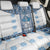 Ukraine Back Car Seat Cover Traditional Braided Rope Belt Blue Folk Pattern