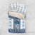 Ukraine Bedding Set Traditional Braided Rope Belt Blue Folk Pattern