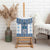 Ukraine Canvas Wall Art Traditional Braided Rope Belt Blue Folk Pattern