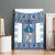Ukraine Canvas Wall Art Traditional Braided Rope Belt Blue Folk Pattern