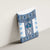 Ukraine Canvas Wall Art Traditional Braided Rope Belt Blue Folk Pattern