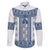 Ukraine Family Matching Short Sleeve Bodycon Dress and Hawaiian Shirt Traditional Braided Rope Belt Blue Folk Pattern