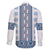 Ukraine Family Matching Short Sleeve Bodycon Dress and Hawaiian Shirt Traditional Braided Rope Belt Blue Folk Pattern