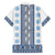 Ukraine Family Matching Summer Maxi Dress and Hawaiian Shirt Traditional Braided Rope Belt Blue Folk Pattern