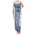 Ukraine Family Matching Tank Maxi Dress and Hawaiian Shirt Traditional Braided Rope Belt Blue Folk Pattern