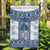 Ukraine Garden Flag Traditional Braided Rope Belt Blue Folk Pattern