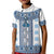 Ukraine Kid Polo Shirt Traditional Braided Rope Belt Blue Folk Pattern