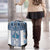 Ukraine Luggage Cover Traditional Braided Rope Belt Blue Folk Pattern