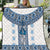 Ukraine Quilt Traditional Braided Rope Belt Blue Folk Pattern
