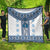 Ukraine Quilt Traditional Braided Rope Belt Blue Folk Pattern