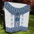 Ukraine Quilt Traditional Braided Rope Belt Blue Folk Pattern