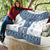Ukraine Quilt Traditional Braided Rope Belt Blue Folk Pattern