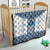 Ukraine Quilt Traditional Braided Rope Belt Blue Folk Pattern