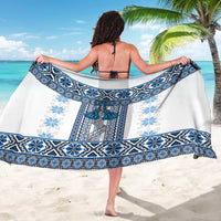 Ukraine Sarong Traditional Braided Rope Belt Blue Folk Pattern