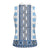 Ukraine Women Sleeveless Polo Shirt Traditional Braided Rope Belt Blue Folk Pattern