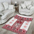 Ukraine Area Rug Traditional Braided Rope Belt Red Folk Pattern