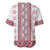 Ukraine Baseball Jersey Traditional Braided Rope Belt Red Folk Pattern