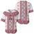 Ukraine Baseball Jersey Traditional Braided Rope Belt Red Folk Pattern
