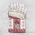 Ukraine Bedding Set Traditional Braided Rope Belt Red Folk Pattern