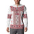 Ukraine Button Sweatshirt Traditional Braided Rope Belt Red Folk Pattern